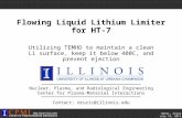 Flowing Liquid Lithium Limiter for HT-7