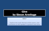 Give by Simon  Armitage