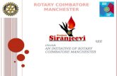 T owards Thalassemia Free India An initiative of Rotary Coimbatore Manchester