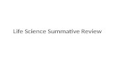 Life Science Summative Review