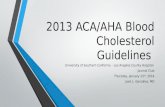 2013 ACA/AHA Blood Cholesterol Guidelines