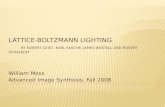 Lattice-Boltzmann Lighting By Robert  Geist , Karl  Rasche , James  Westall  and Robert  Schalkoff