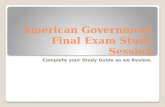 American Government Final Exam Study Session