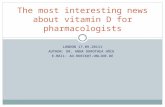 The most interesting news about vitamin D for pharmacologists