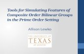 Tools for Simulating Features of Composite Order Bilinear Groups  in the Prime Order Setting