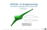 EXCEL in Engineering Parametric modeling of aircraft geometry