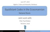 Equidistant Codes in the  Grassmannian