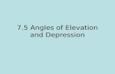 7.5 Angles of Elevation and Depression