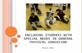 Including Students with Special Needs in General Physical Education