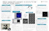 Medical imaging with a photogate: an activity for high school and college students