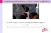 Education post-2015: Equity, measurability and finance
