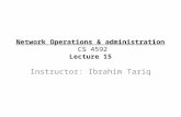 Network Operations & administration  CS 4592 Lecture  15