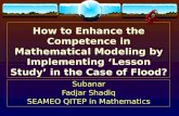 Subanar Fadjar Shadiq SEAMEO QITEP in Mathematics