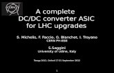 A complete  DC/DC converter ASIC for LHC upgrades