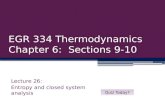 EGR 334 Thermodynamics Chapter 6:  Sections 9-10