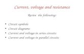 Current, voltage and resistance