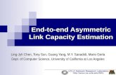 End-to-end Asymmetric Link Capacity Estimation