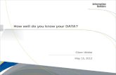 How well do you know your DATA?