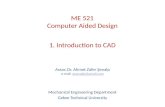 1.  Introduction to  CAD
