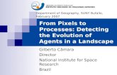 From Pixels to Processes: Detecting the Evolution of Agents in a Landscape
