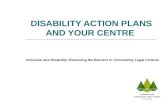 DISABILITY ACTION PLANS AND YOUR CENTRE