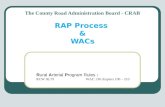 The County Road Administration Board -  CRAB RAP Process  & WACs