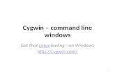 Cygwin – command line windows