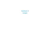 Lecture 4 Loops