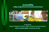 Sustainability  College of Agricultural and Environmental Sciences