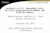 Analysis of U.S. Renewable Fuels Policies Using Modified  MARKAL  and  GTAP-Bio  Models