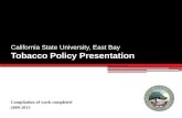 California State University, East Bay Tobacco Policy Presentation