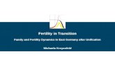 Fertility in Transition Family and Fertility Dynamics in East Germany after Unification