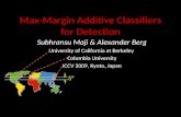 Max-Margin Additive Classifiers for Detection