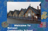 Welcome To Benson      Community School