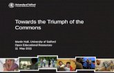 Towards the Triumph of the Commons
