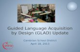 Guided Language Acquisition by Design (GLAD) Update