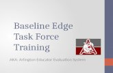 Baseline Edge Task Force Training
