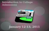 Introduction to College Admissions