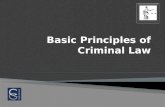 Basic Principles of Criminal Law