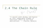 2.4 The Chain Rule