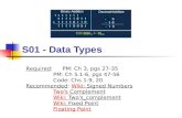 S01 - Data  Types