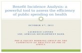Benefit Incidence Analysis: a powerful tool to assess the efficiency of public spending on health