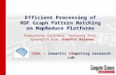 Efficient Processing of  RDF Graph Pattern Matching  on  MapReduce  Platforms