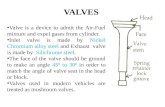 Valve is a device to admit the Air-Fuel mixture and expel gases from cylinder.