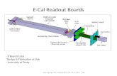 E-Cal Readout Boards