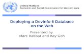 Deploying a  DevInfo  6 Database on the  Web