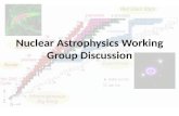 Nuclear Astrophysics Working Group Discussion