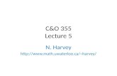 C&O 355 Lecture 5
