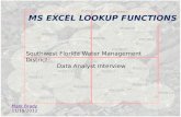 MS Excel Lookup Functions