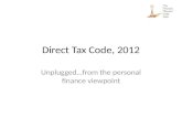 Direct Tax Code, 2012